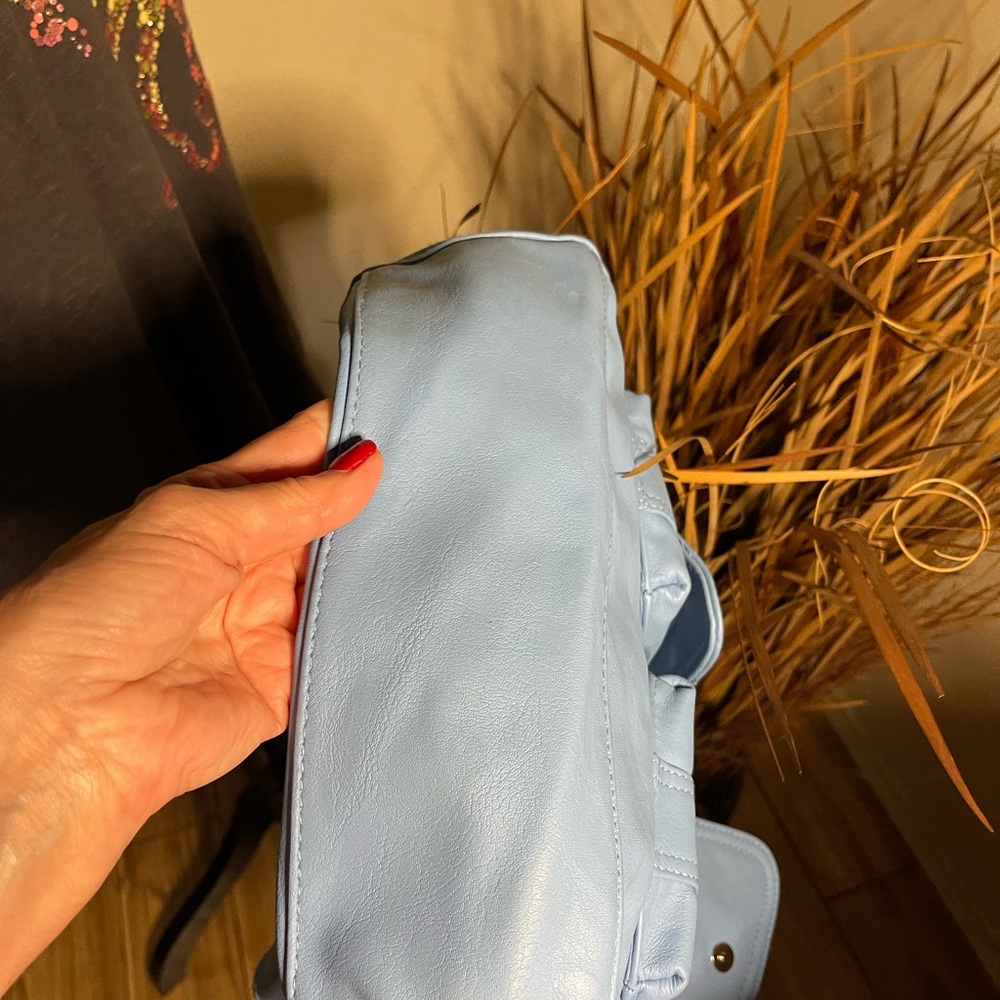 NWT women's Rossetti brand shoulder bag that is light blue in color - Picture 9 of 12